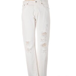 GAP - Relaxed Boyfriend Ripped White Jeans